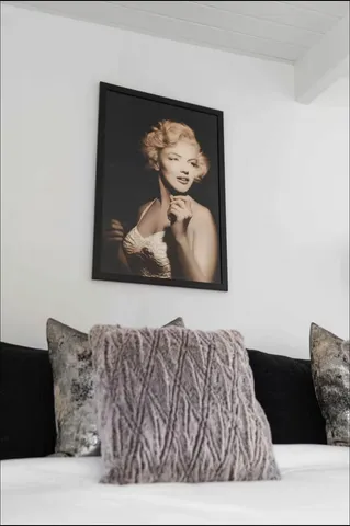 a black and white photo of a rug