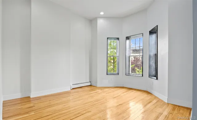 an empty room with window