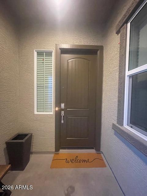 a bathroom with a window