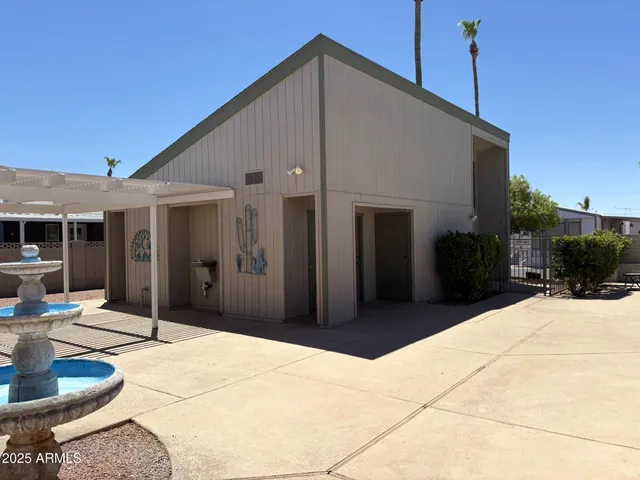a house view with a outdoor space