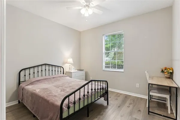 a view of a hallway with closet