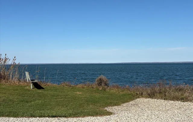 a view of beach and ocean
