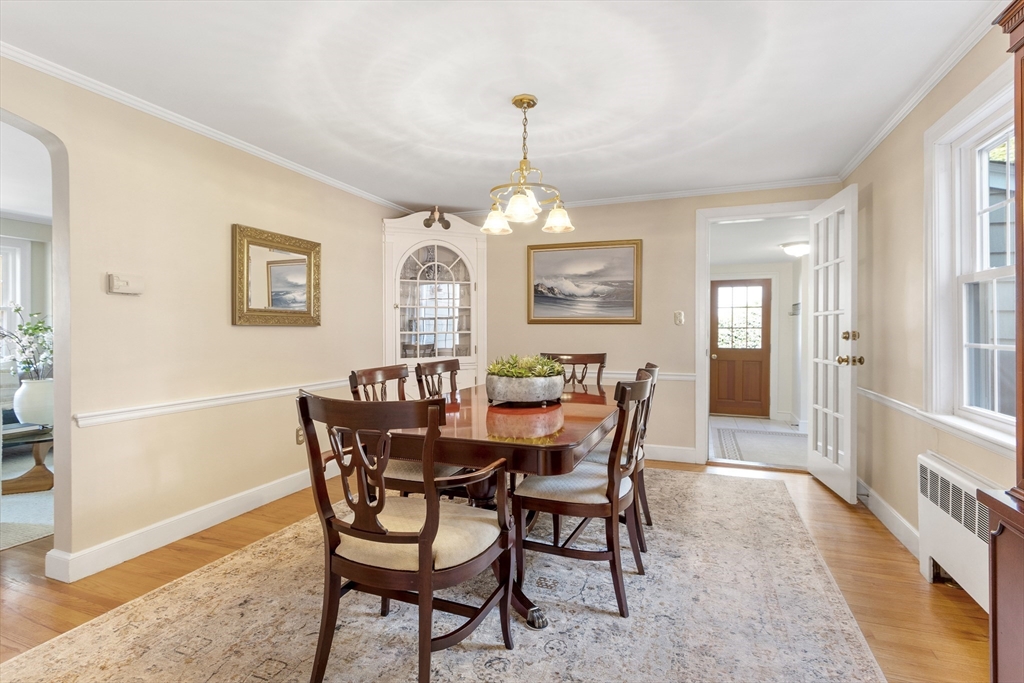 55 Berkshire Road Needham, MA 02492 - Photo 13 of 33 a view of a dining room with furniture and window