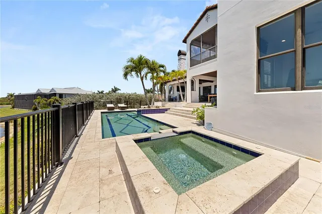 a view of a house with roof deck