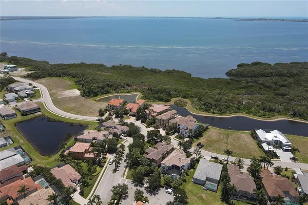 an aerial view of multiple house