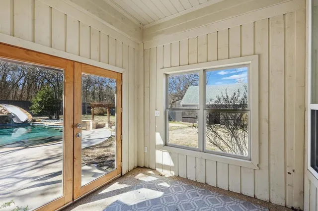 a view of front door