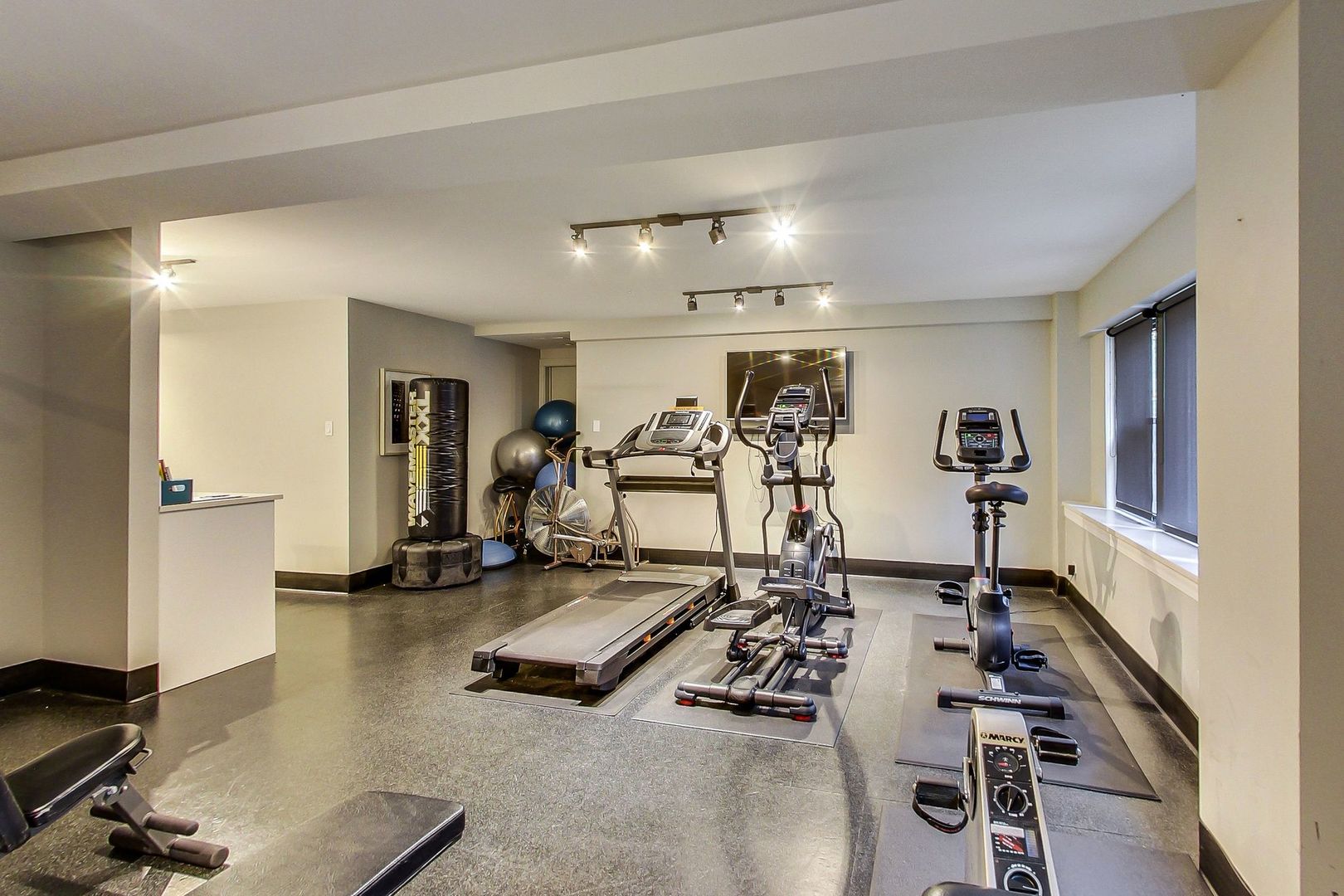 1350 North Astor Street, Unit 9B Chicago, IL 60610 - Photo 25 of 25 a room with gym equipment and a view of living room