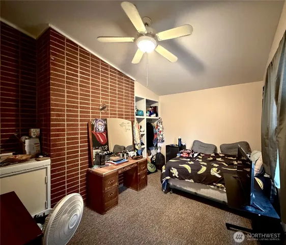 a room with furniture