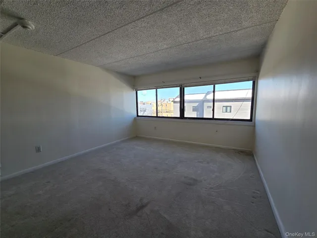 an empty room with closet