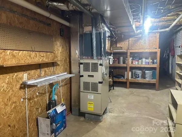 a view of a storage room