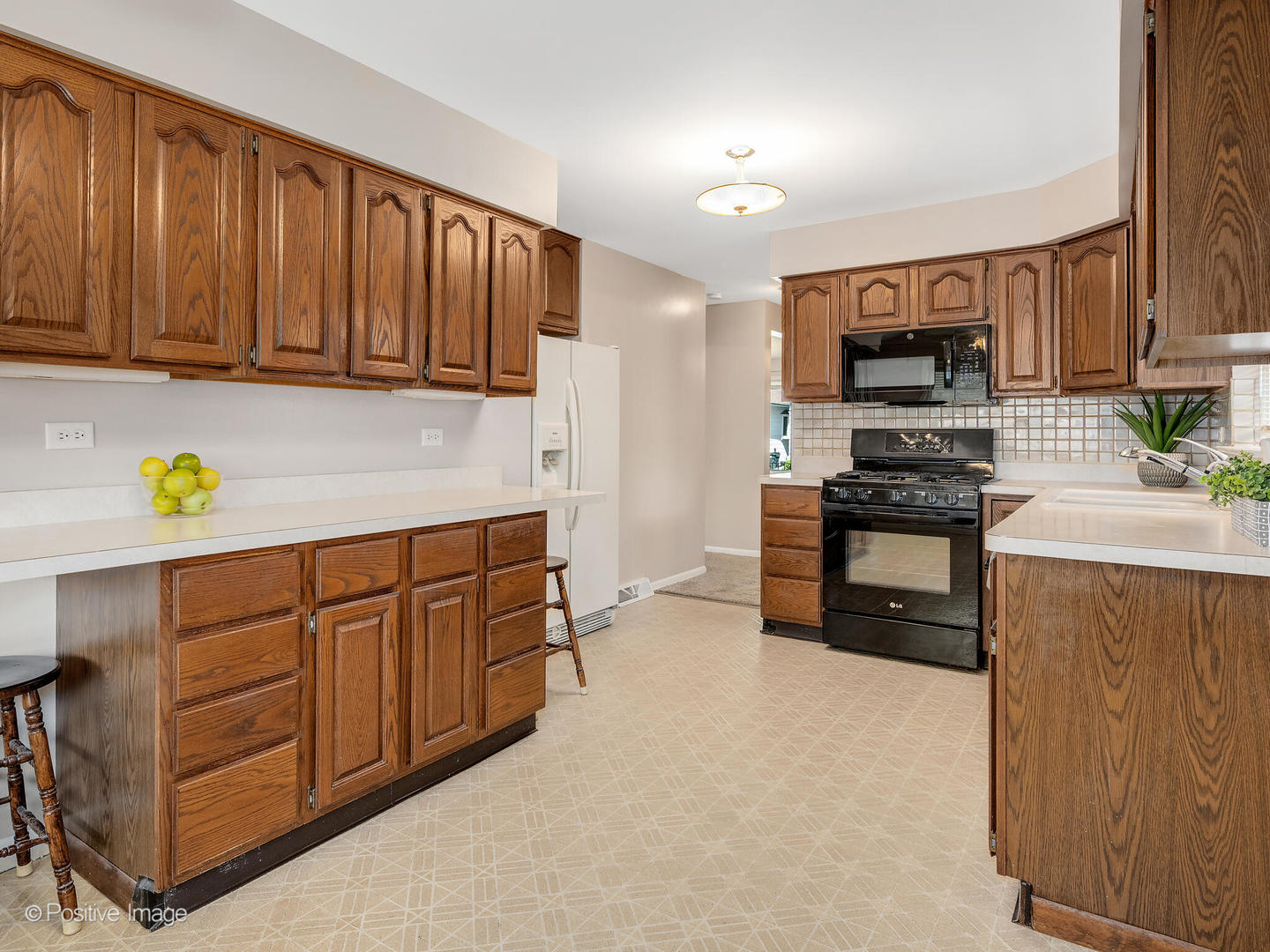 4220 Maple Avenue Brookfield, IL 60513 - Photo 7 of 22 a kitchen with stainless steel appliances granite countertop wooden cabinets a stove top oven a sink and dishwasher