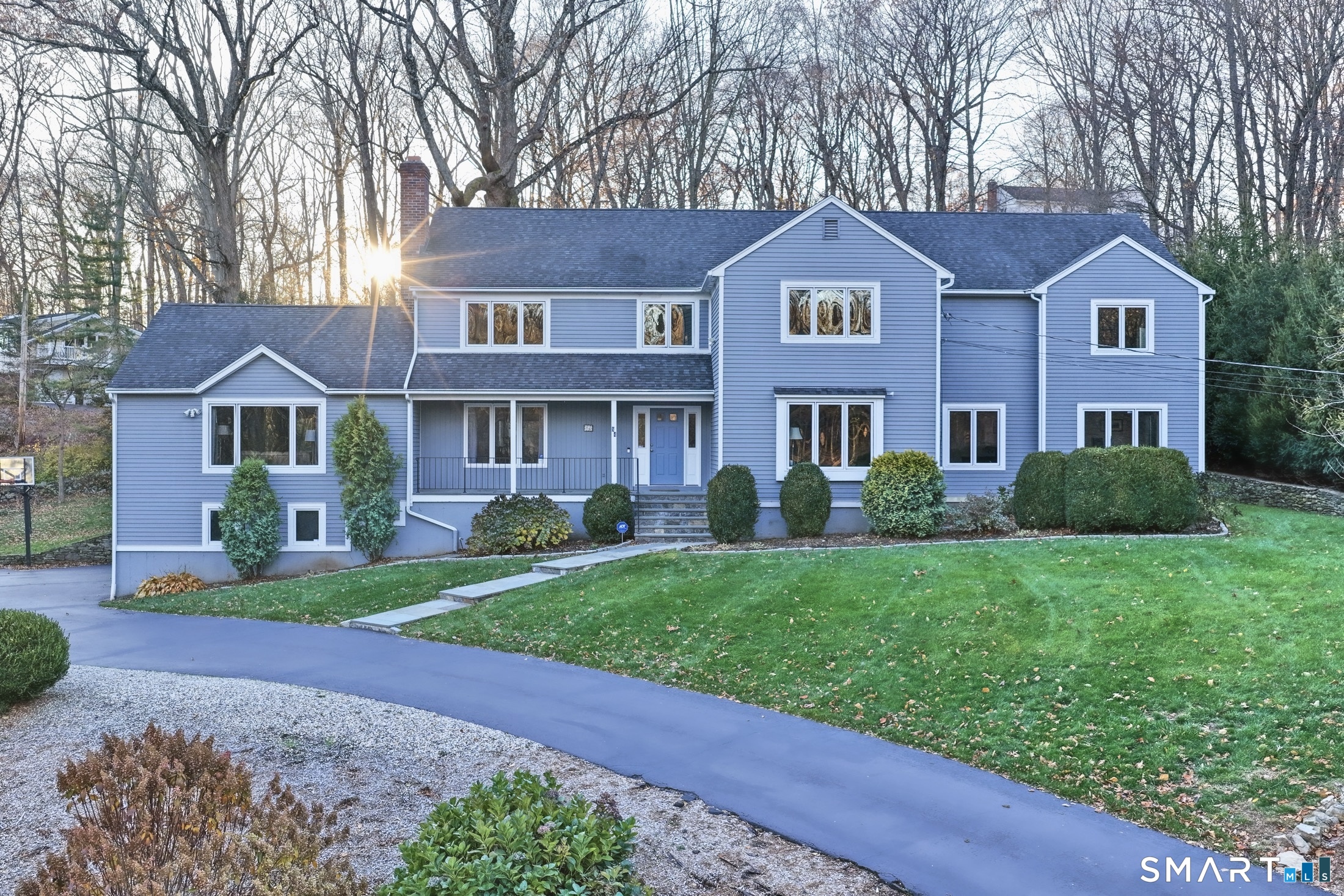 84 Delaware Road Easton, CT 06612 - Photo 38 of 39 a front view of a residential houses with yard and green space