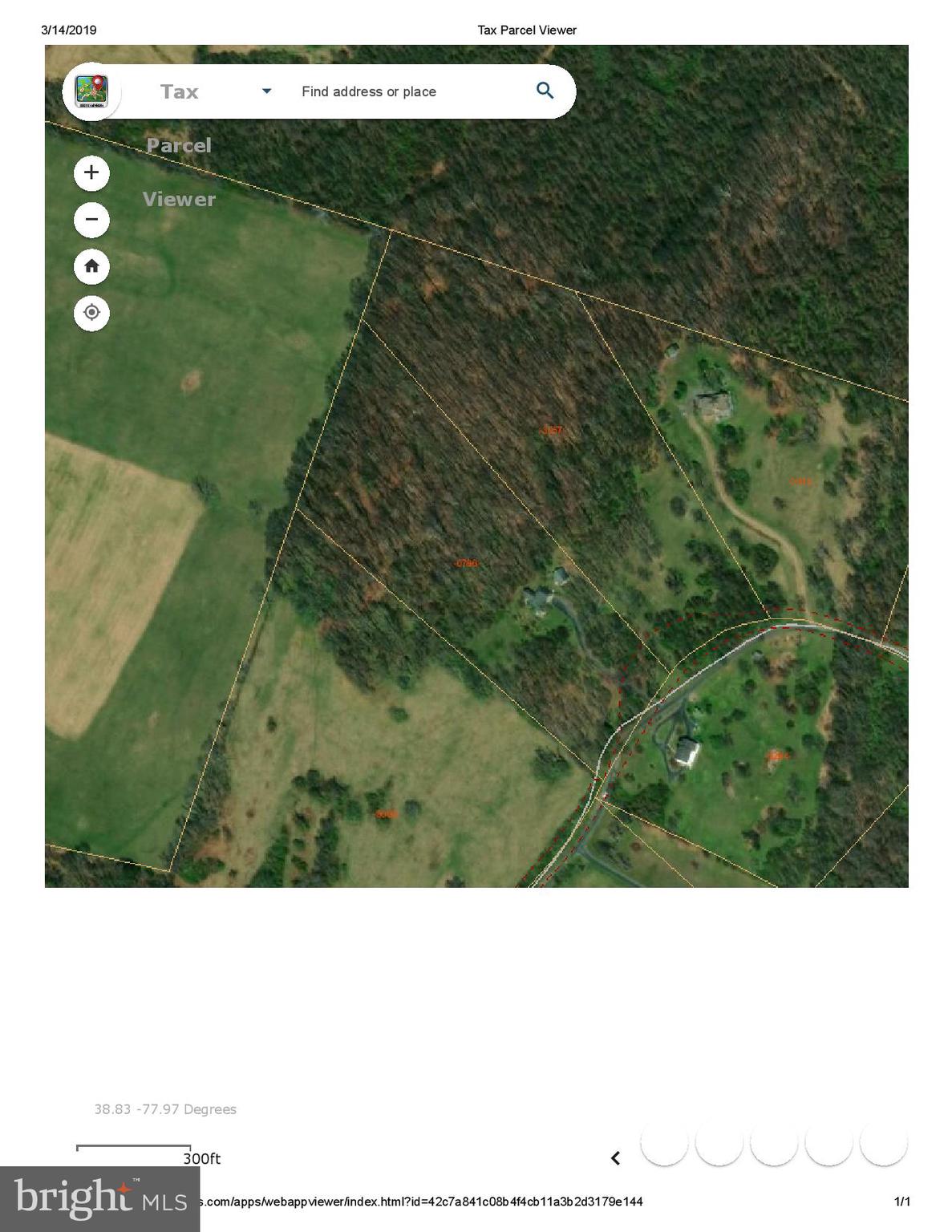 11278 Silo Road Marshall, VA 20115 - Photo 49 of 50 Aerial View of Lots 12 & 13 from Fauquier GIS