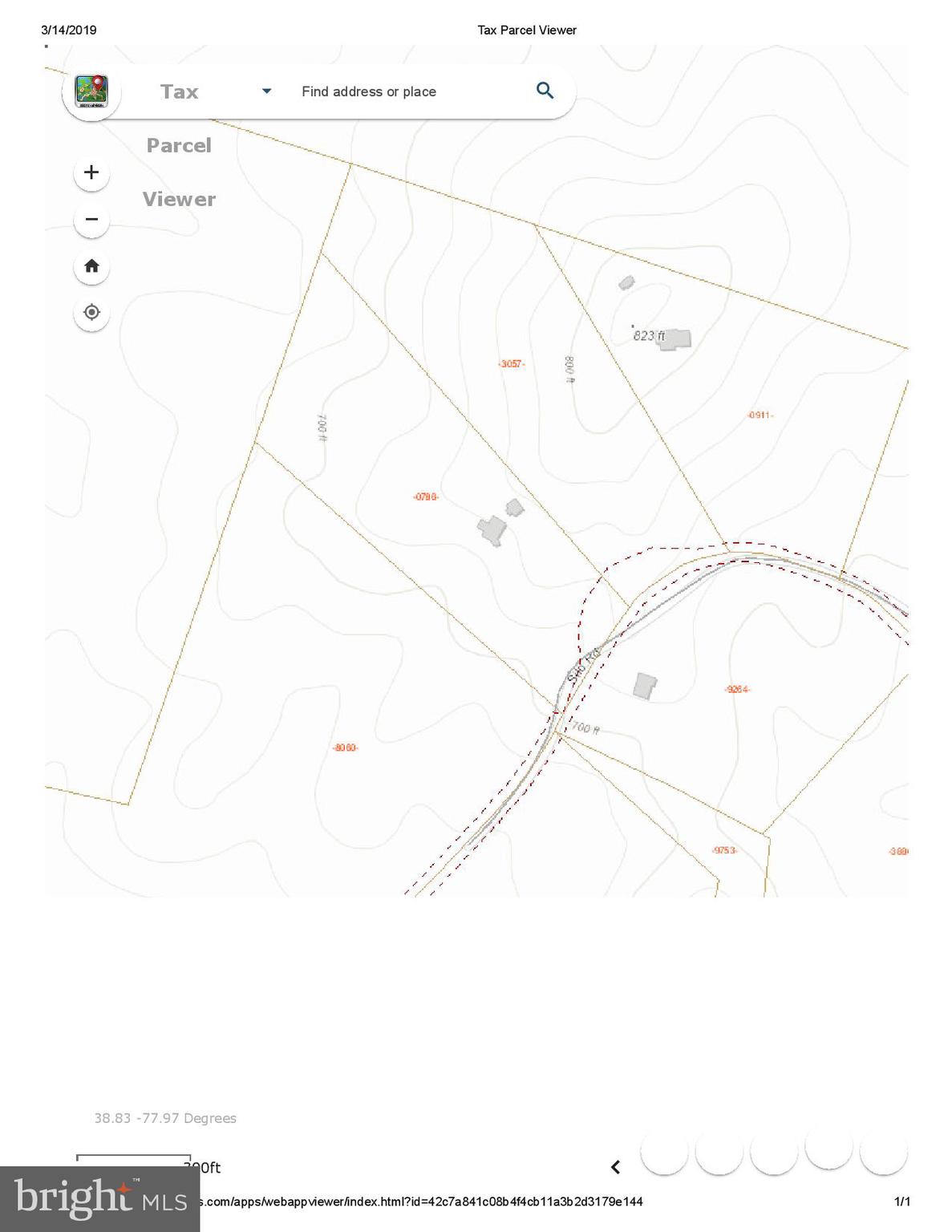 11278 Silo Road Marshall, VA 20115 - Photo 50 of 50 Topo map of Lots 12 & 13 from Fauquier GIS