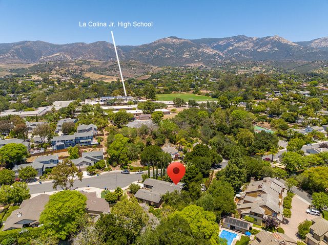 an aerial view of multiple house