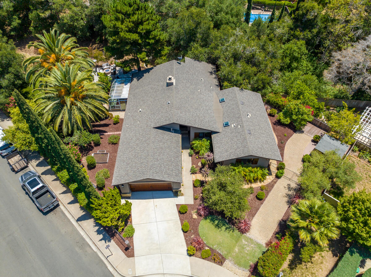 4009 Primavera Road Santa Barbara, CA 93110 - Photo 41 of 41 an aerial view of a house with a yard basket ball court and outdoor seating