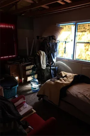 a room with gym equipment