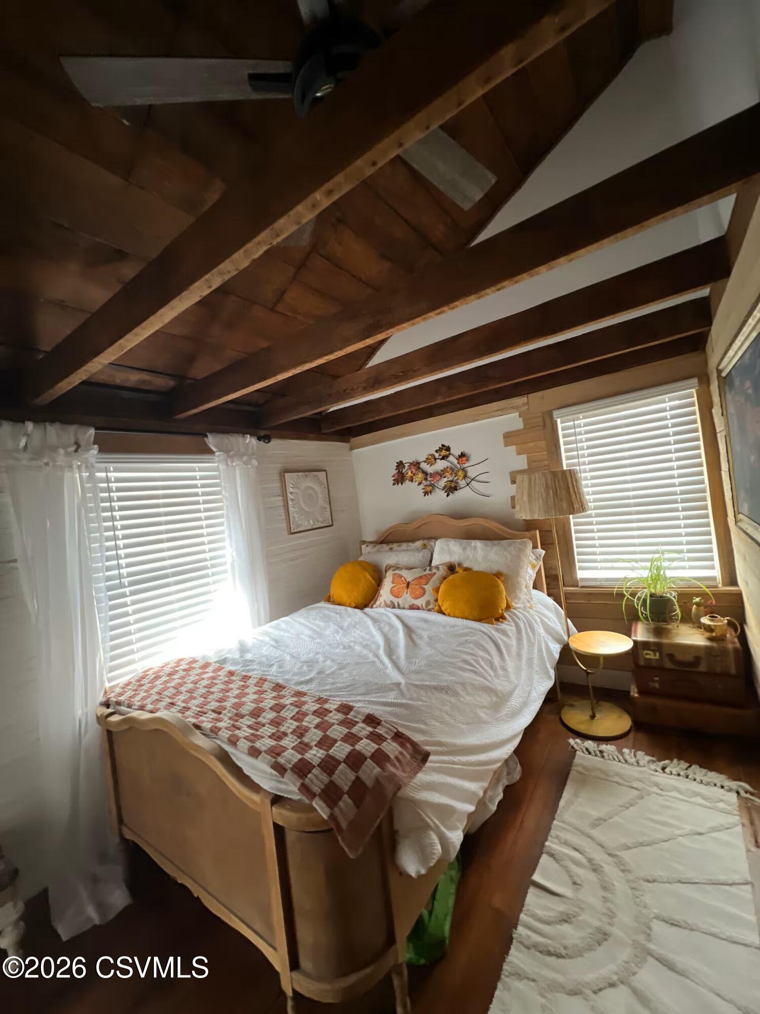44 Mountain Road Catawissa, PA 17820 - Photo 12 of 21 a bed sitting in a bedroom next to a window
