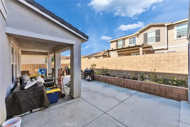 a backyard of a house