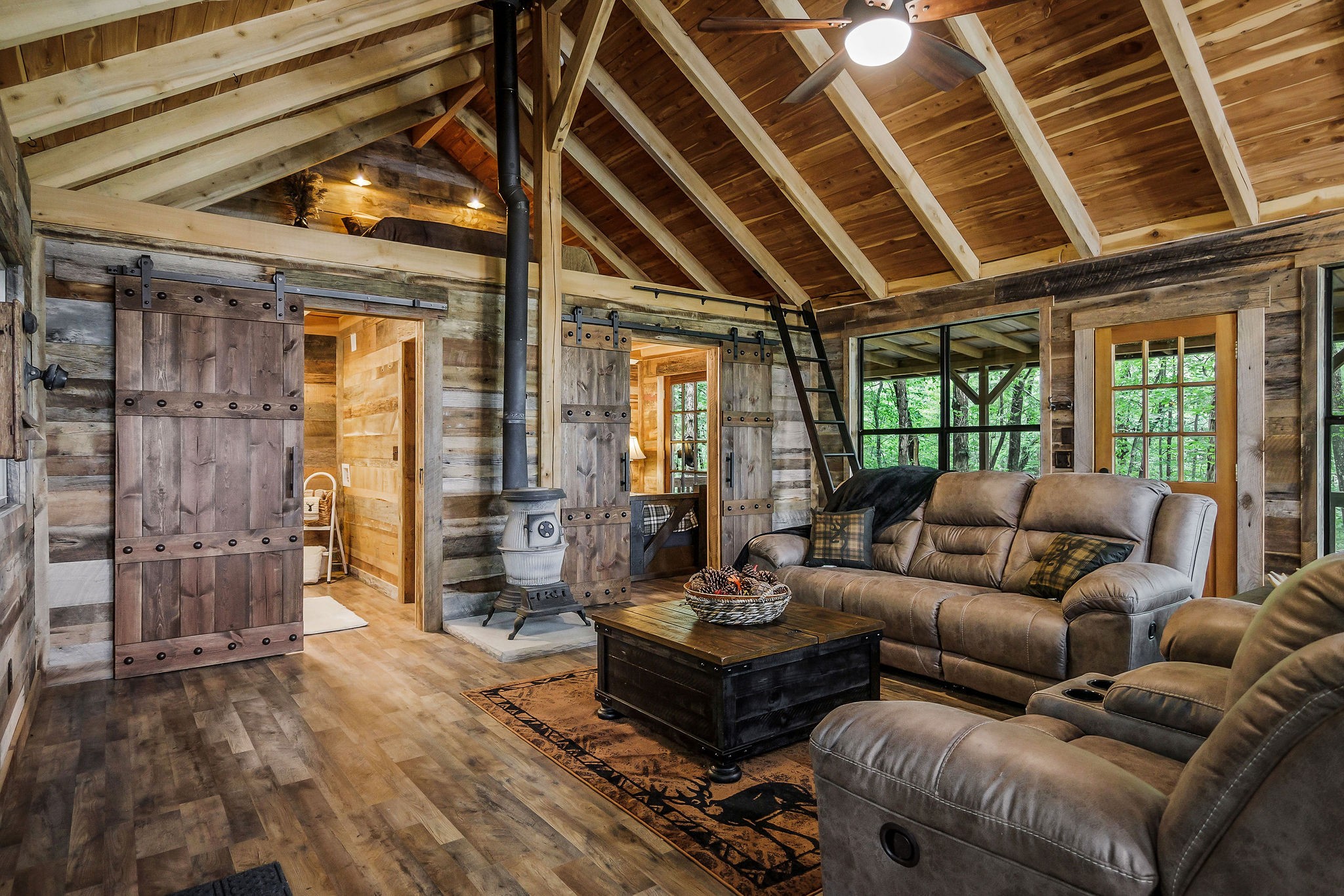 755 Music City Ranch Lane Sparta, TN 38583 - Photo 6 of 35 a living room with furniture and wooden floor