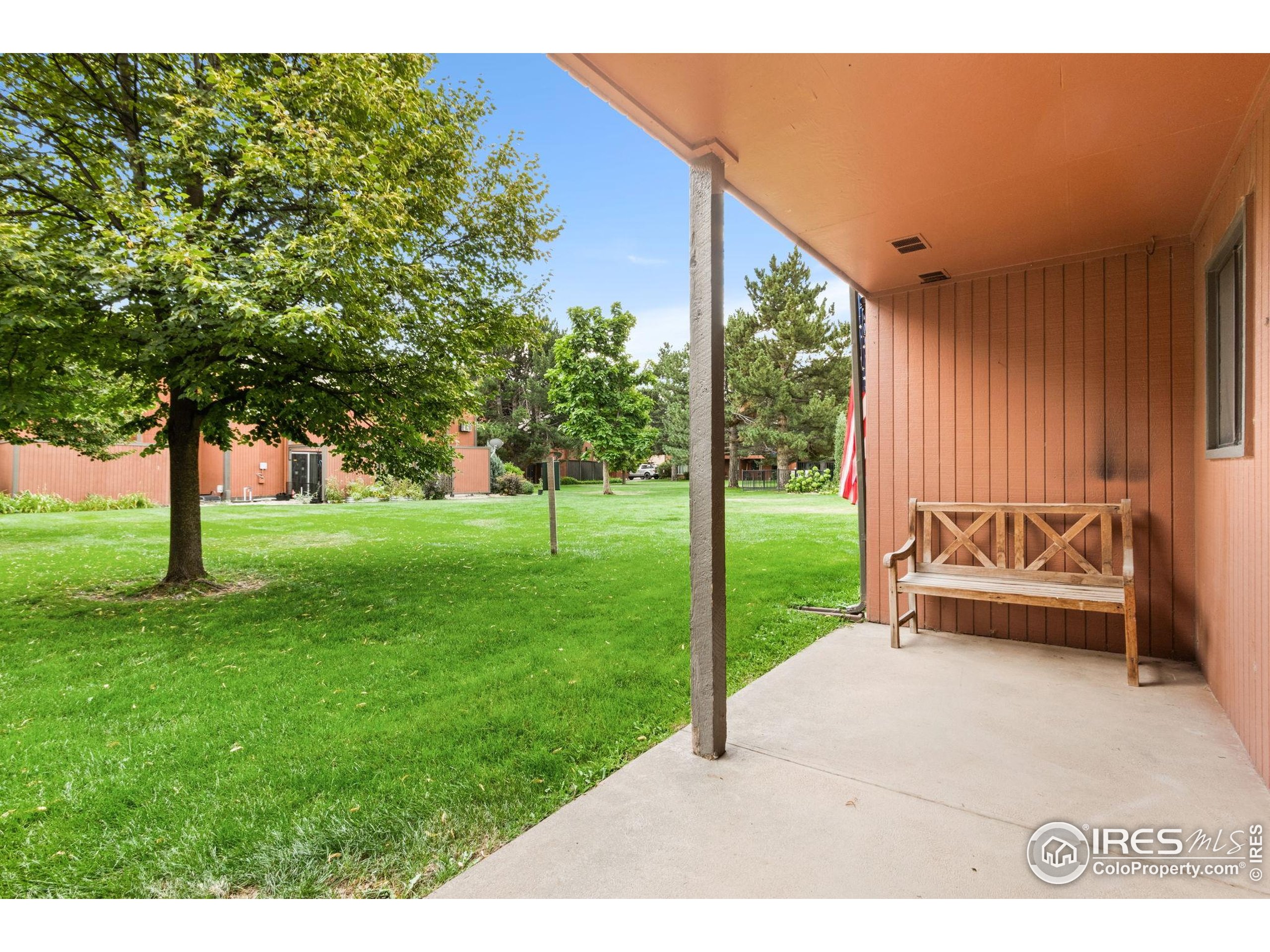 1625 West Elizabeth Street, Unit G2 Fort Collins, CO 80521 - Photo 26 of 45 a garden view with a seating space