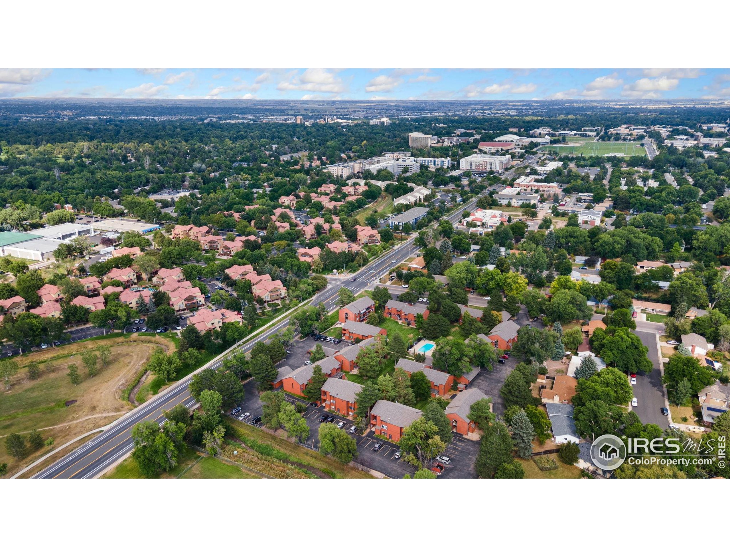 1625 West Elizabeth Street, Unit G2 Fort Collins, CO 80521 - Photo 39 of 45 a view of city and mountain