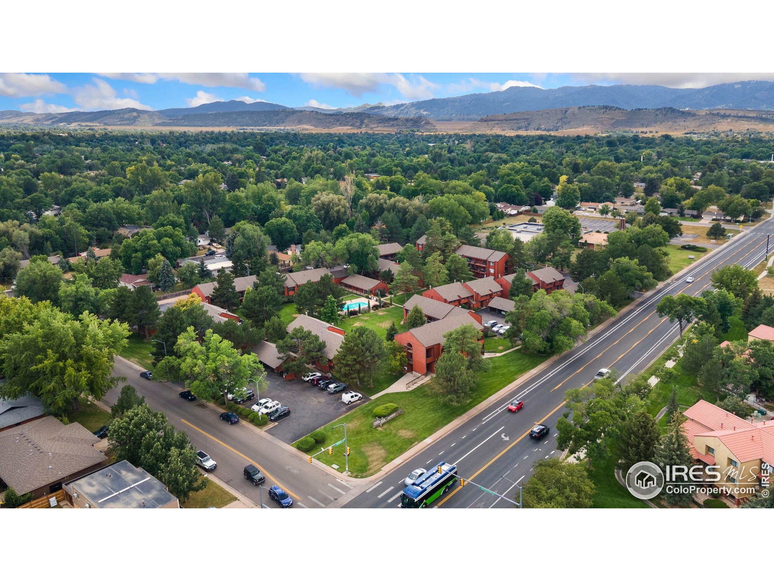 1625 West Elizabeth Street, Unit G2 Fort Collins, CO 80521 - Photo 41 of 45 a view of a city from a balcony