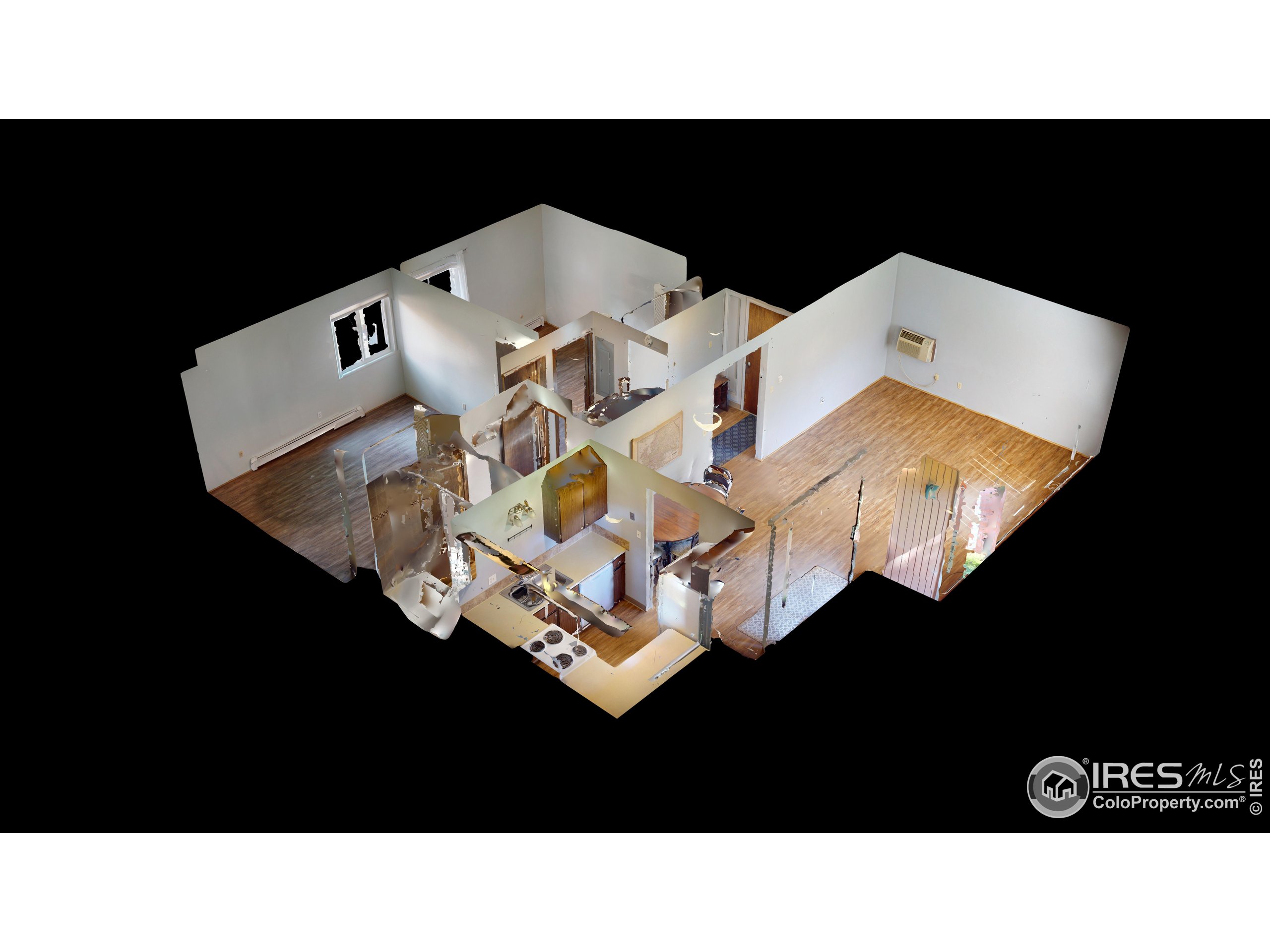 1625 West Elizabeth Street, Unit G2 Fort Collins, CO 80521 - Photo 45 of 45 a black and white photo of a living room