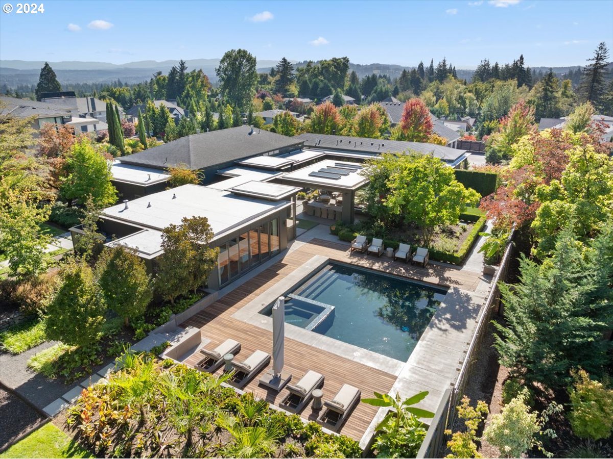 1933 Highlands Loop Lake Oswego, OR 97034 - Photo 2 of 48 an aerial view of a house with a garden