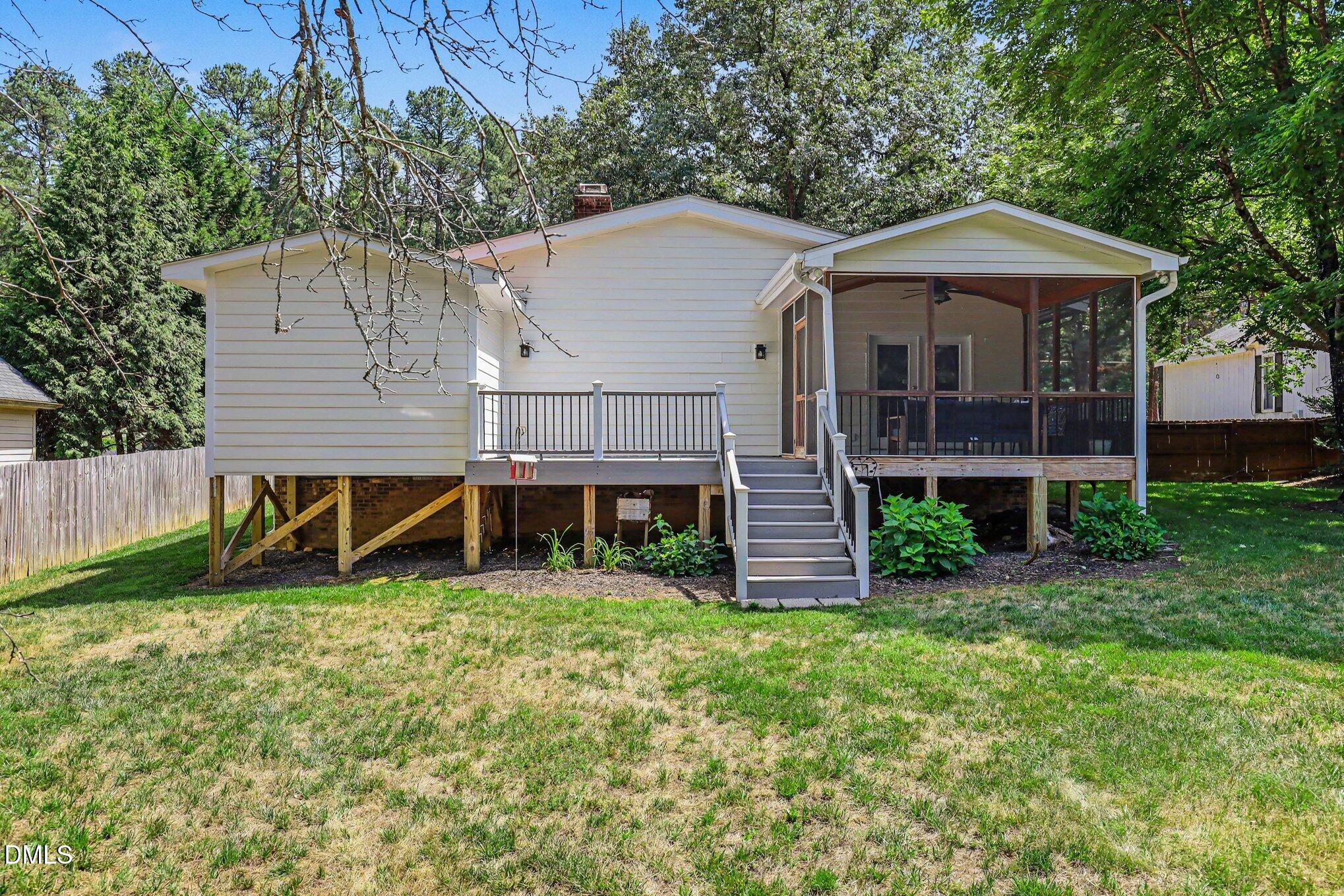 10328 Baileywick Road Raleigh, NC 27613 - Photo 35 of 36 view of home from rear