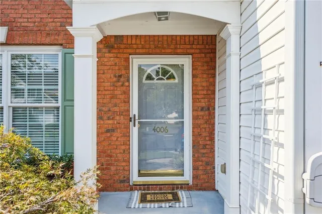 a front view of a house with a shower
