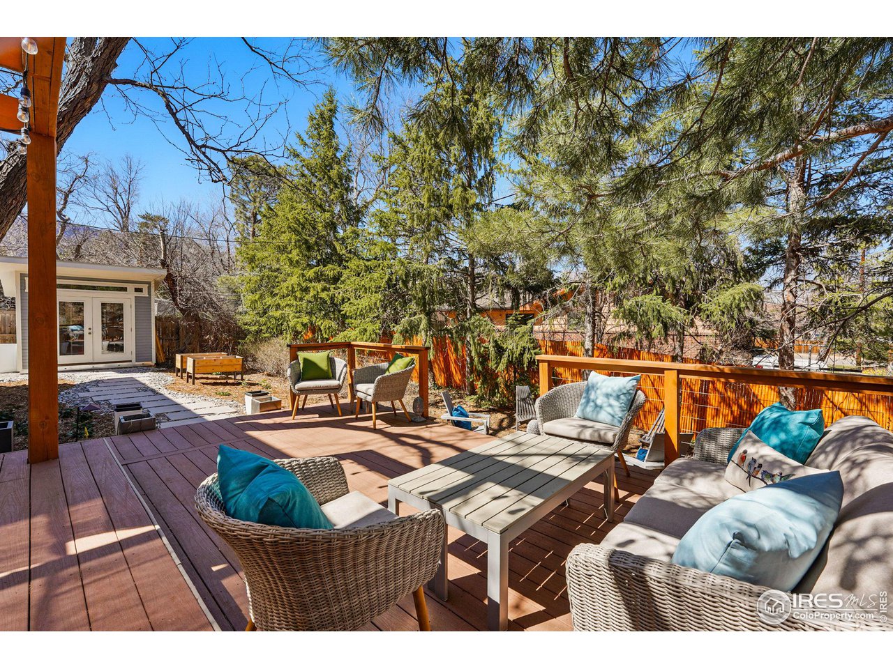 3495 Endicott Drive Boulder, CO 80305 - Photo 33 of 40 a view of roof deck with patio and outdoor seating