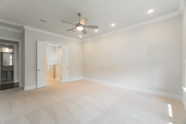 a view of an empty room