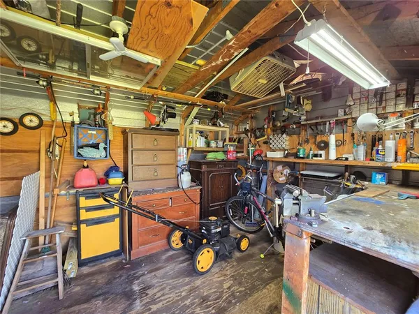 a view of storage and utility room