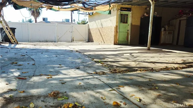 a view of wooden fence