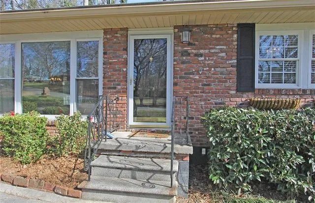 a front view of a house