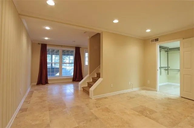 a view of an empty room