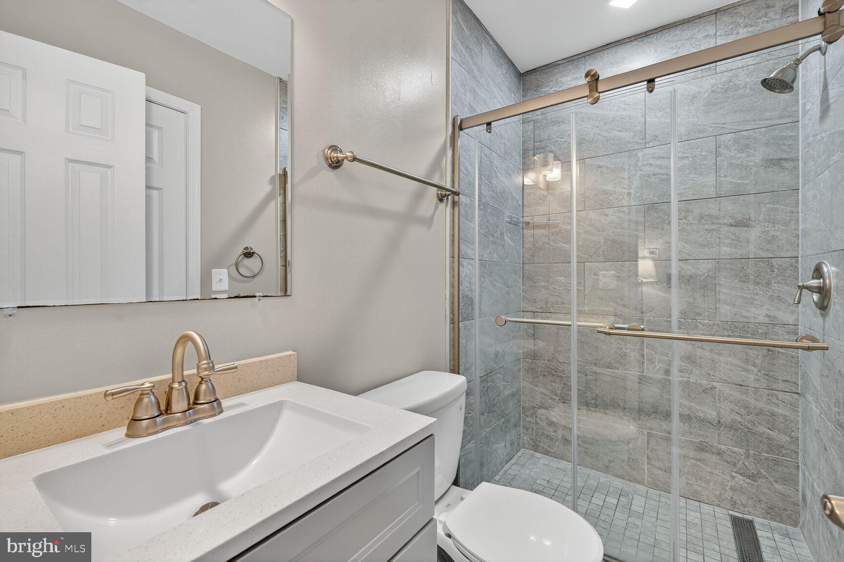 133 7th Street Southeast, Unit 3 Washington, DC 20003 - Photo 14 of 19 a bathroom with a sink toilet and shower