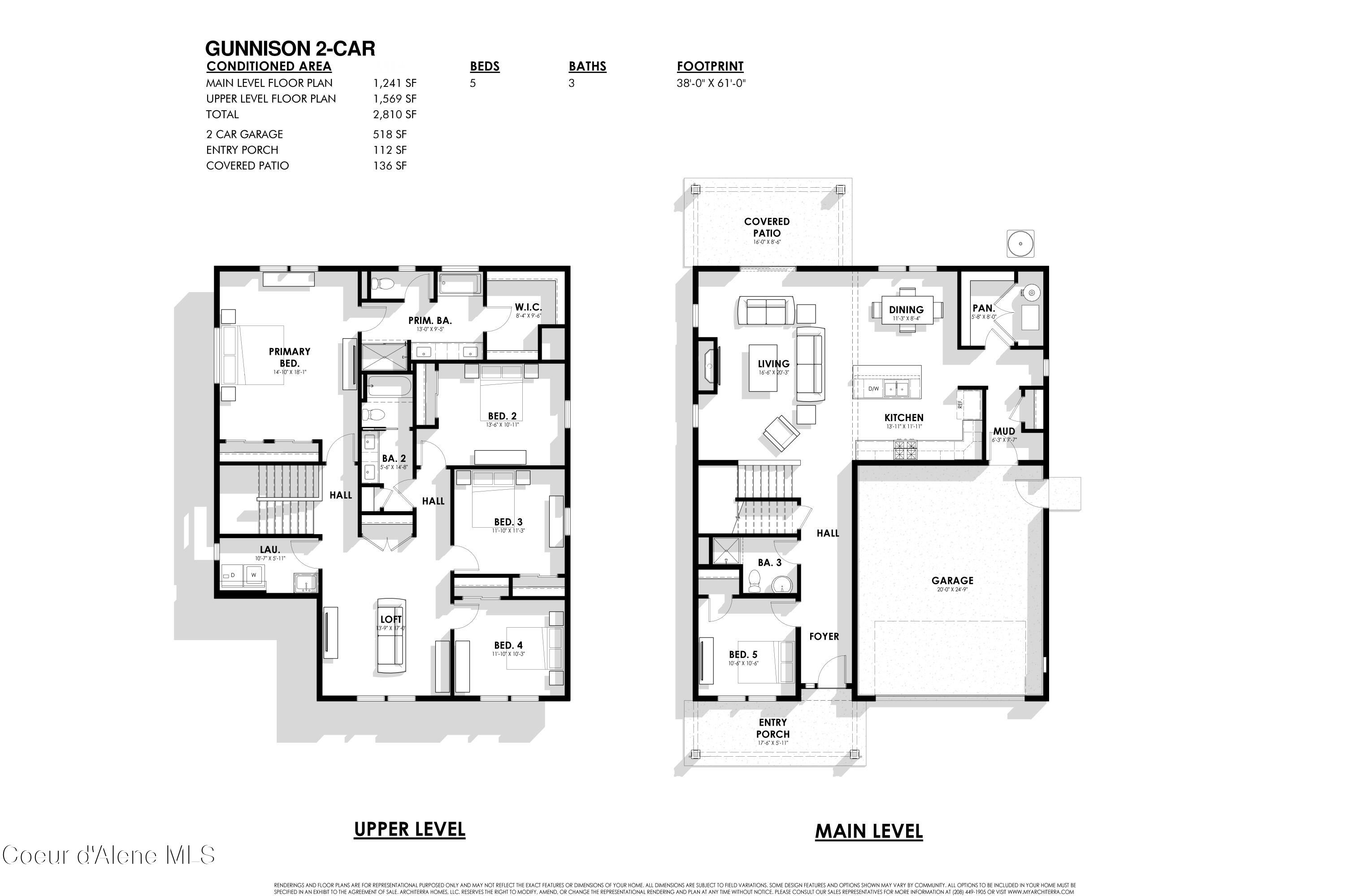 6613 North Prim Street Coeur D'Alene, ID 83815 - Photo 15 of 15 Floor Plan
