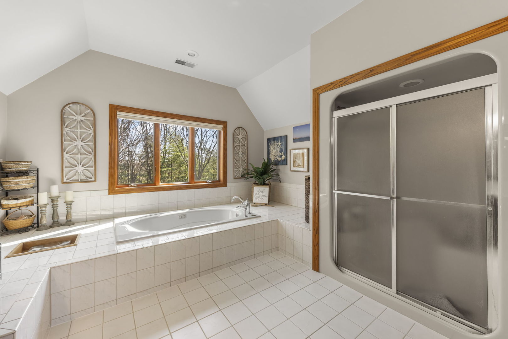 8877 Kennedy Road Yorkville, IL 60560 - Photo 36 of 86 a spacious bathroom with a bathtub and a shower