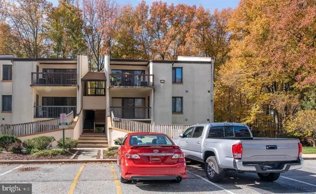 a car parked in front of a house