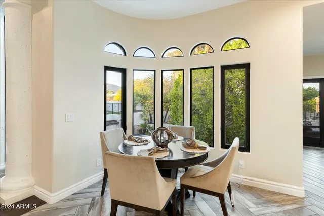 a projector room with furniture