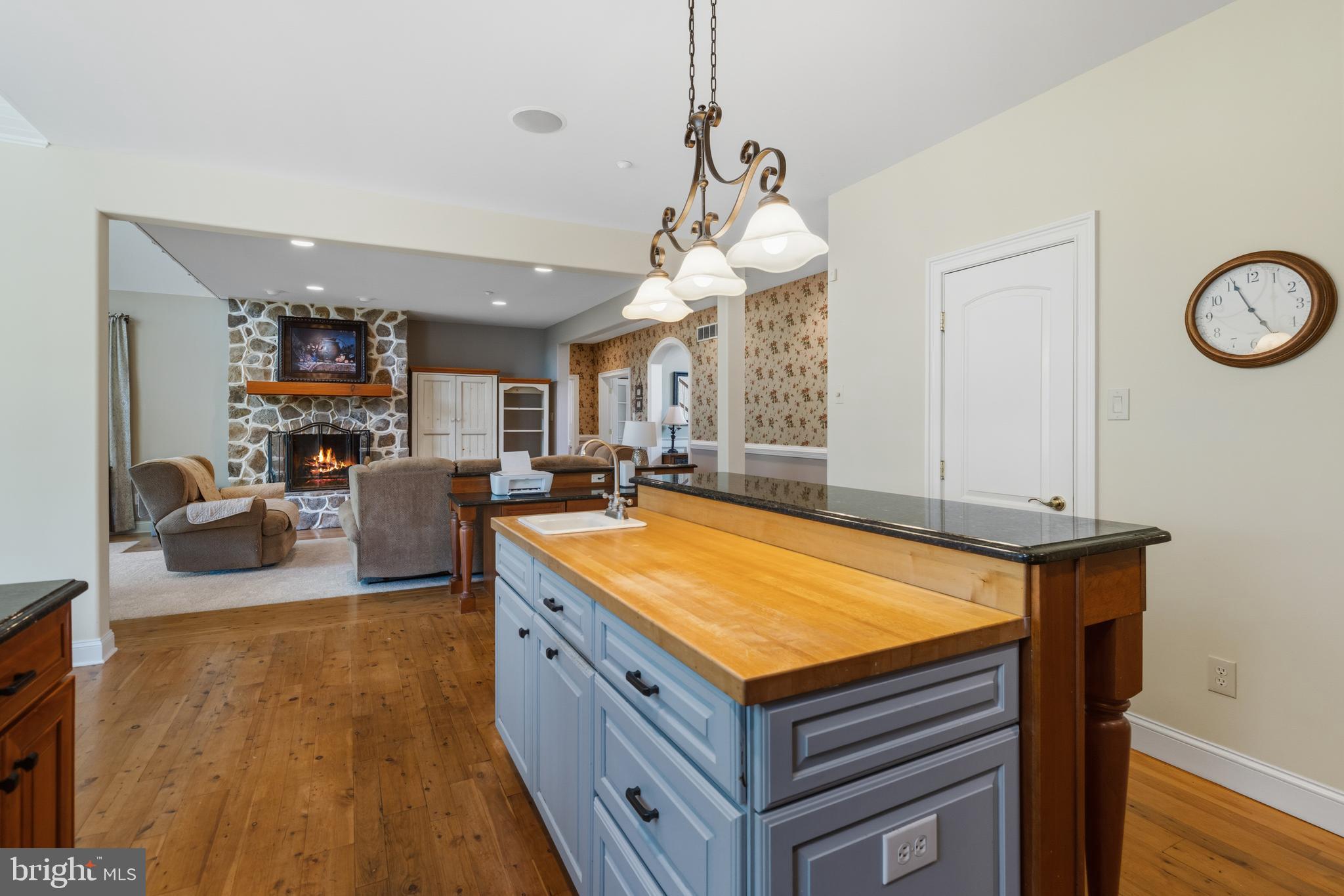 265 Walter Road Chalfont, PA 18914 - Photo 21 of 83 Kitchen island with butcher block countertop