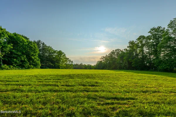 a view of an ocean from a yard