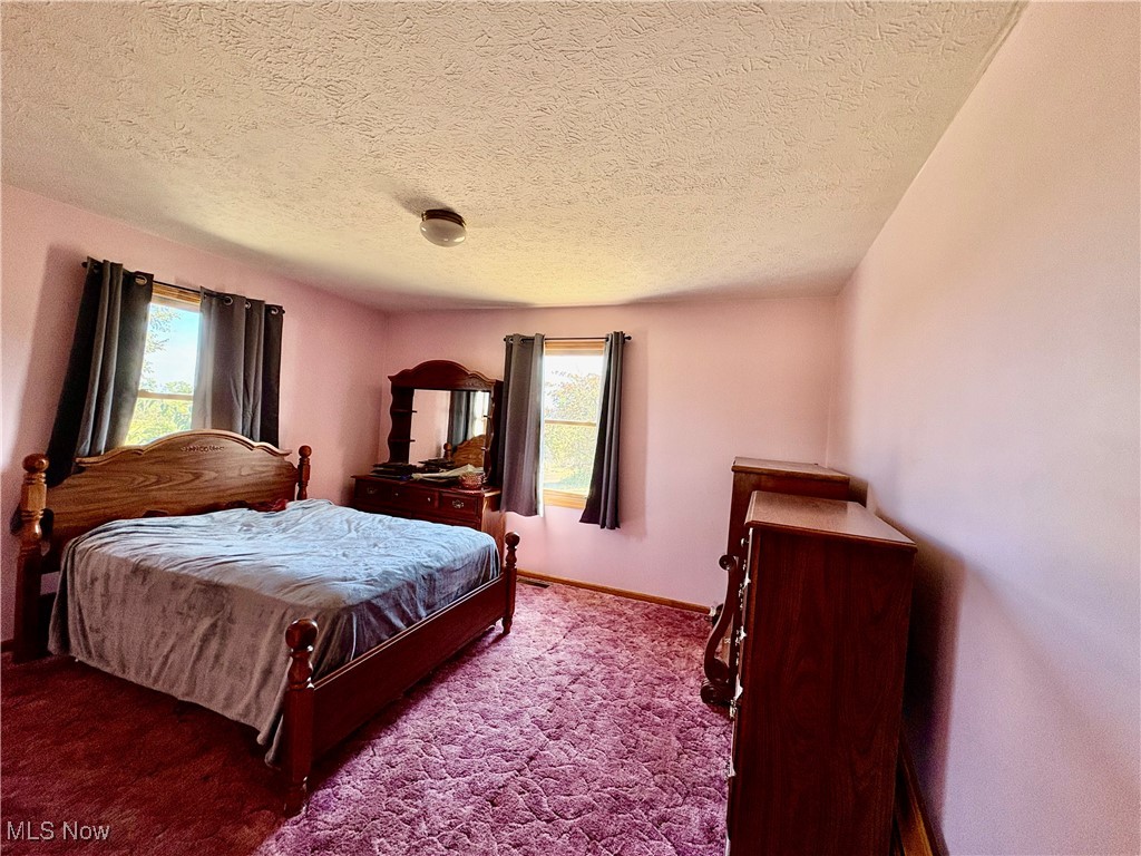 3333 Force Road Shreve, OH 44676 - Photo 17 of 26 Bedroom featuring carpet and a textured ceiling