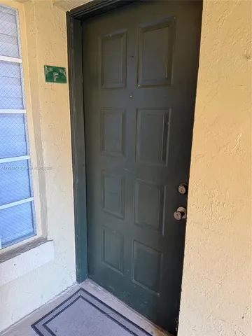 a view of front door