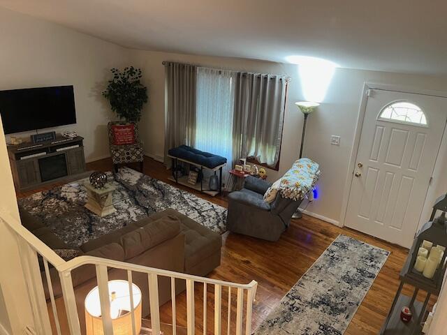 1417 Earl Road Michigan City, IN 46360 - Photo 17 of 25 a living room with furniture and a flat screen tv