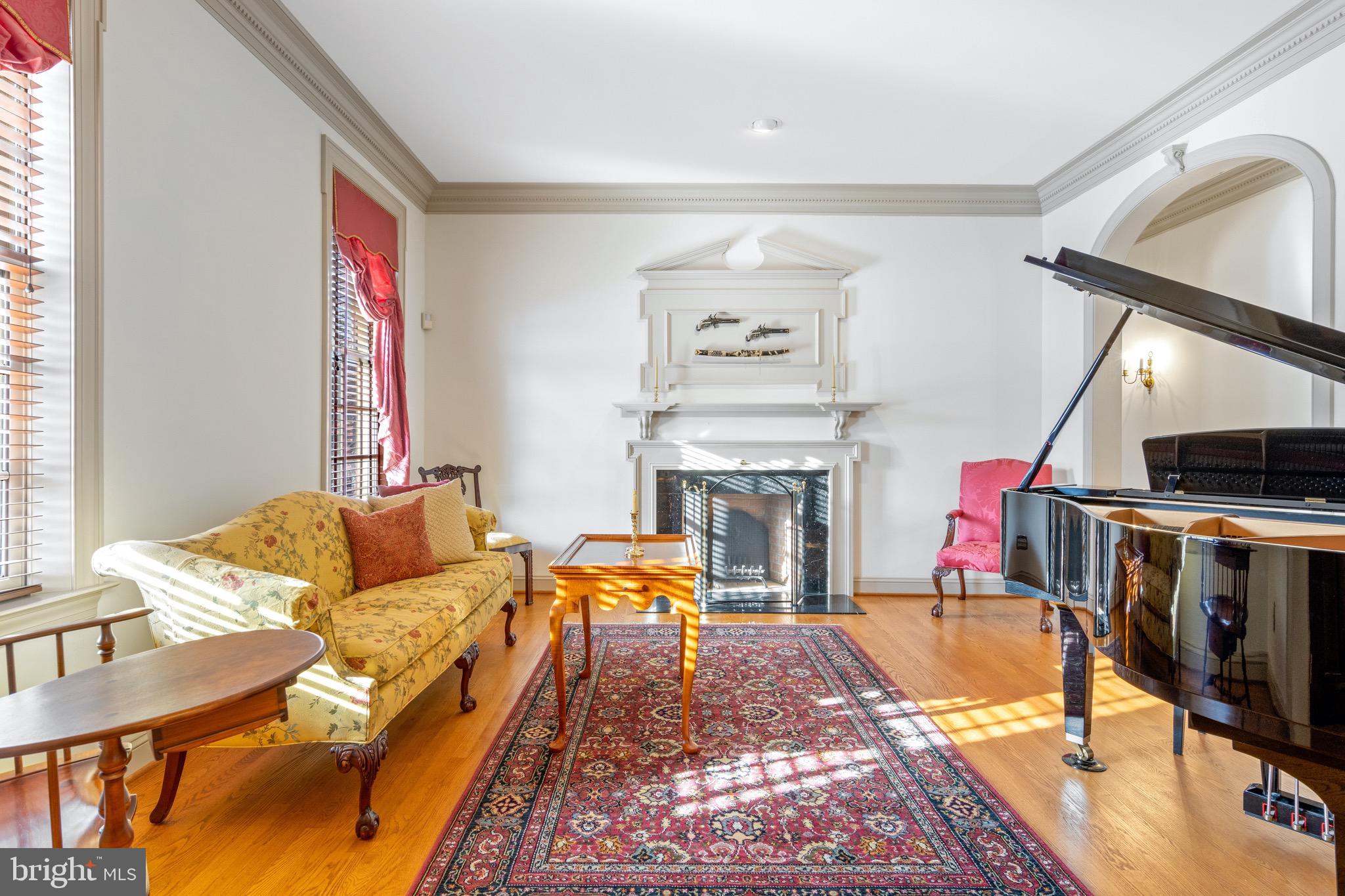 48 Clouds Way Hockessin, DE 19707 - Photo 5 of 55 Formal Living Room with Wood Burning Fireplace