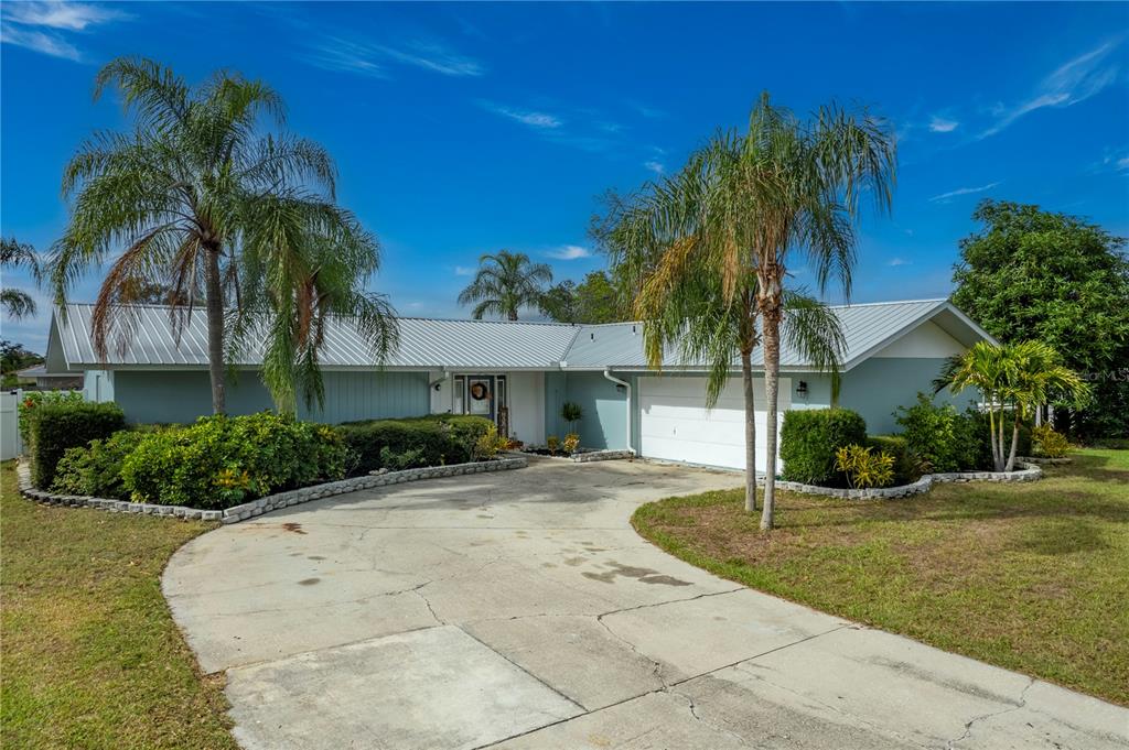 Street View, metal roof, irrigation in landscape beds.