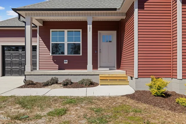 a front view of a house